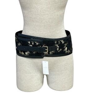 Banana Republic Olivia Palermo Black Gold Women's Belt NWT Black Gold Medium